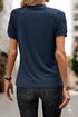 Modern Seamed Detail Lace Raglan Sleeve Tee