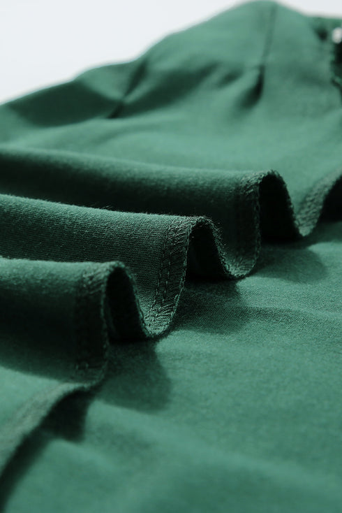 Modern Seamed Detail Lace Raglan Sleeve Tee
