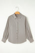 Modern Seamed Relaxed Fit Button Down Shirt