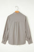 Modern Seamed Relaxed Fit Button Down Shirt
