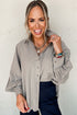 Modern Seamed Relaxed Fit Button Down Shirt