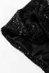 Modern Sequin Long Sleeve Zip Up Round Neck Jacket
