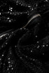 Modern Sequin Long Sleeve Zip Up Round Neck Jacket