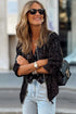 Modern Sequin Long Sleeve Zip Up Round Neck Jacket