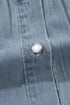 Modern Solid Chambray Denim Turn Down Collar Shirt