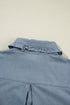 Modern Solid Chambray Denim Turn Down Collar Shirt