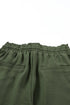 Modern Solid Drawstring Smocked Waist Lounge Joggers