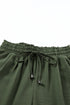 Modern Solid Drawstring Smocked Waist Lounge Joggers