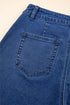 Modern Solid High Waist Straight Leg Denim Jeans