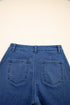 Modern Solid High Waist Straight Leg Denim Jeans