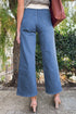 Modern Solid High Waist Straight Leg Denim Jeans