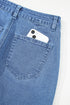 Modern Solid High Waist Straight Leg Denim Jeans