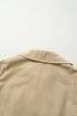Modern Solid Lapel Collar Waist Tie Wind Coat