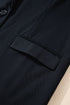 Modern Solid Lapel Flap Pocket Buttoned Blazer