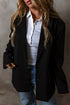 Modern Solid Lapel Flap Pocket Buttoned Blazer