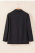 Modern Solid Lapel Flap Pocket Buttoned Blazer