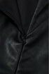 Modern Solid Polyurethane Vegan Leather Sleeveless Mini Dress