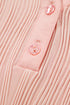 Modern Solid Wavy Textured Button V Neck Tee