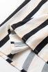 Modern Stripe Puff Sleeve Button Down Midi Dress