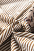 Modern Striped Leopard Patched Collared Long Sleeve Shirt