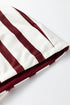 Modern Striped Pullover Hoodie And Ribbed Pant Set