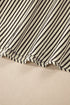 Modern Striped Zip Front Cinched High Waist Midi Dress