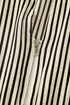 Modern Striped Zip Front Cinched High Waist Midi Dress