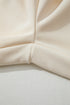 Modern Textured Elastic Waist Wide Leg Pants