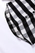 Modern Textured Plaid Print Flap Pocket Shacket