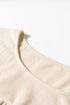 Modern Textured Pleated Drop Shoulder Knit Top