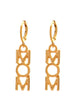 Mom Letter Pendant Alloy Statement Earrings