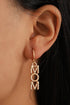Mom Letter Pendant Alloy Statement Earrings