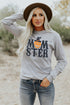 Mom Ster Graphic Print Crew Neck Long Sleeve Tee