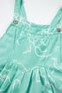 Moonlight Jade Printed Bib Wide Leg Overalls