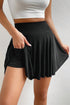 Motion Ready Draped A Line High Waist Phone Pocket Skort