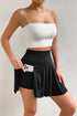 Motion Ready Draped A Line High Waist Phone Pocket Skort