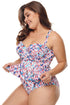 Moulded Cups Peplum Plus Size Bikini