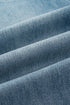 Multi Button Washed Solid Modern Wide Leg Jeans
