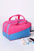 Multi Compartment Nylon Zippered Travel Utility Makeup Bag