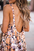 Multicolor Floral Print Scoop Back Maxi Sundress