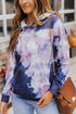 Multicolor Kangaroo Pocket Pullover Tie-Dye Hoodie