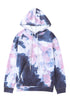 Multicolor Kangaroo Pocket Pullover Tie-Dye Hoodie