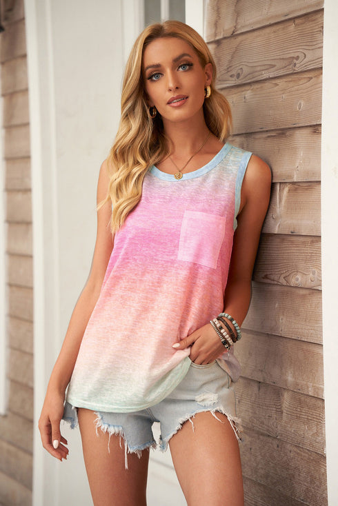 Multicolor Ombre Tank Top