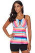 Multicolor Tankini Swimwear
