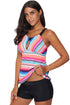 Multicolor Tankini Swimwear