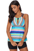 Multicolor Tankini Swimwear