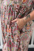 Multicolour Plus Size Paisley Print Sleeveless V Neck Jogger Jumpsuit