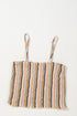 Multicolour Vertical Striped Smocked Cami Top Wide Leg Pants Set
