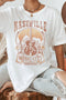 Music City Graphic Print Relaxed Fit Crewneck Tee