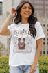 Music City Letter Print Crew Neck Tee